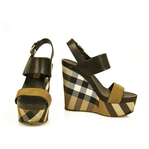 burberry wedges replica|burberry check high heels.